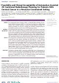 Cover page: Feasibility and Clinical Acceptability of Automation-Assisted 3D Conformal Radiotherapy Planning for Patients With Cervical Cancer in a Resource-Constrained Setting.