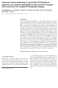 Cover page: Laboratory seismic monitoring of supercritical CO2 flooding in sandstone cores using the Split Hopkinson Resonant Bar technique with concurrent x-ray CT imaging