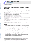 Cover page: Identification of genetic heterogeneity of Alzheimer's disease across age