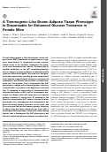 Cover page: A Thermogenic-Like Brown Adipose Tissue Phenotype Is Dispensable for Enhanced Glucose Tolerance in Female Mice