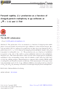 Cover page: Forward rapidity J/ψ production as a function of charged-particle multiplicity in pp collisions at s = 5.02 and 13 TeV