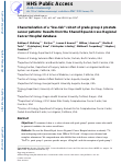 Cover page: Characterization of a "low-risk" cohort of grade group 2 prostate cancer patients: Results from the Shared Equal Access Regional Cancer Hospital database.