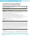 Cover page: Laue-DIALS: Open-source software for polychromatic x-ray diffraction data