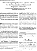 Cover page: A linear-complexity distortion optimal scheme for the transmission of packetized progressive bitstreams