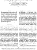 Cover page: Quantifying the Effect of Visual Impairments on Daily Activities in Virtual, Interactive Environments