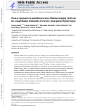 Cover page: Phasor approach to autofluorescence lifetime imaging FLIM can be a quantitative biomarker of chronic renal parenchymal injury