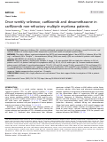 Cover page: Once weekly selinexor, carfilzomib and dexamethasone in carfilzomib non-refractory multiple myeloma patients