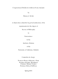 Cover page: Computational Models for Auditory Scene Analysis