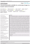 Cover page: Characterizing habitat suitability for a central-place forager in a dynamic marine environment.