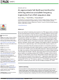 Cover page: An approximate full-likelihood method for inferring selection and allele frequency trajectories from DNA sequence data