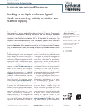 Cover page: Docking to multiple pockets or ligand fields for screening, activity prediction and scaffold hopping