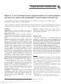 Cover page: Effect of 12 wk of resistant starch supplementation on cardiometabolic risk factors in adults with prediabetes: a randomized controlled trial