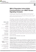 Cover page: WHI-2 Regulates Intercellular Communication via a MAP Kinase Signaling Complex