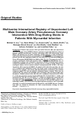 Cover page: Multicenter international registry of unprotected left main coronary artery percutaneous coronary intervention with drug‐eluting stents in patients with myocardial infarction