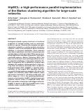 Cover page: HipMCL: a high-performance parallel implementation of the Markov clustering algorithm for large-scale networks