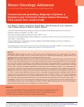 Cover page: Immune factors preceding diagnosis of glioma: a Prostate Lung Colorectal Ovarian Cancer Screening Trial nested case–control study