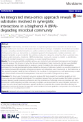 Cover page: An integrated meta-omics approach reveals substrates involved in synergistic interactions in a bisphenol A (BPA)-degrading microbial community