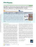 Cover page: High-Efficiency Electrospray Deposition Method for Nonconductive Substrates: Applications of Superhydrophobic Coatings