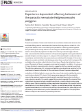 Cover page: Experience-dependent olfactory behaviors of the parasitic nematode Heligmosomoides polygyrus