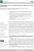 Cover page: Exaggerated Cardiac Contractile Response to Hypoxia in Adults Born Preterm