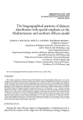 Cover page: The biogeographical patterns of disjunt distribution with special emphasis on the Mediterranean and southern African model