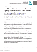 Cover page: Acute Effects of Aerobic Exercise on Affect and Smoking Craving in the Weeks Before and After a Cessation Attempt.