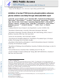 Cover page: Inhibition of Nuclear PTEN Tyrosine Phosphorylation Enhances Glioma Radiation Sensitivity through Attenuated DNA Repair