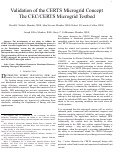 Cover page: Validation of the CERTS Microgrid Concept The CEC/CERTS Microgrid Testbed