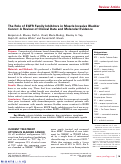 Cover page: The role of EGFR family inhibitors in muscle invasive bladder cancer: a review of clinical data and molecular evidence.