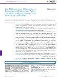 Cover page: Sex Differences in Outcomes of Percutaneous Pulmonary Artery Thrombectomy in Patients With Pulmonary Embolism.