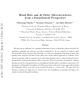 Cover page: Black hole and de Sitter microstructures from a semiclassical perspective