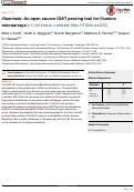 Cover page: illuminaio: An open source IDAT parsing tool for Illumina microarrays