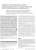 Cover page: Regulation of NF-κB signaling by oxidized glycerophospholipid and IL-1β induced miRs-21-3p and -27a-5p in human aortic endothelial cells.