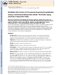 Cover page: Modifiable Risk Factors for Pneumonia Requiring Hospitalization of Community‐Dwelling Older Adults: The Health, Aging, and Body Composition Study