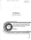 Cover page: Telluric and D.C. Resistivity Techniques Applied to the Geophysical Investigation of Basin and Range Geothermal Systems, Part III: The Analysis of Data From Grass Valley, Nevada