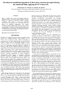 Cover page: The delayed consolidation hypothesis of all-or-none conscious perception during the attentional blink, applying the ST2 framework