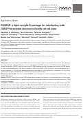 Cover page: ROMOP: a light-weight R package for interfacing with OMOP-formatted electronic health record data