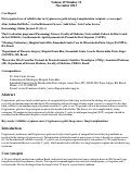 Cover page: First reported case of cellulitis due to Cryptococcus gattii in lung transplantation recipient: a case report.