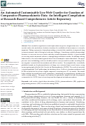 Cover page: An Automated Customizable Live Web Crawler for Curation of Comparative Pharmacokinetic Data: An Intelligent Compilation of Research-Based Comprehensive Article Repository.