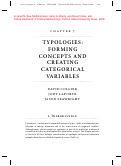 Cover page: Typologies: Forming Concepts and Creating Categorical Variables