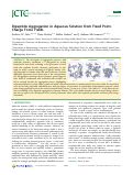 Cover page: Dipeptide Aggregation in Aqueous Solution from Fixed Point-Charge Force Fields