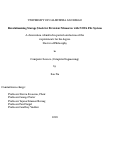 Cover page: Revolutionizing Storage Stack for Persistent Memories with NOVA File System