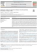 Cover page: Application of land use regression techniques for urban greening: An analysis of Tianjin, China