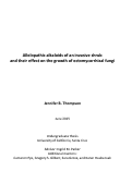 Cover page: Allelopathic alkaloids of an invasive shrub and their effect on the growth of ectomycorrhizal fungi