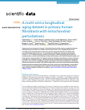 Cover page: A multi-omics longitudinal aging dataset in primary human fibroblasts with mitochondrial perturbations.