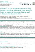 Cover page: Evaluation of Age- and Radical-Prostatectomy Related Changes in Male Pelvic Floor Anatomy Based on Magnetic Resonance Imaging and 3-Dimensional Reconstruction