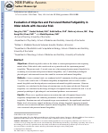 Cover page: Evaluation of objective and perceived mental fatigability in older adults with vascular risk