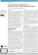 Cover page: Successful medical management of a Nocardia farcinica multiloculated pontine abscess