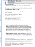 Cover page: The relation of peripheral and central sensitization to muscle co-contraction: the MOST study