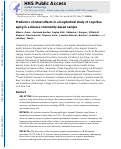 Cover page: Predictors of Retest Effects in a Longitudinal Study of Cognitive Aging in a Diverse Community-Based Sample